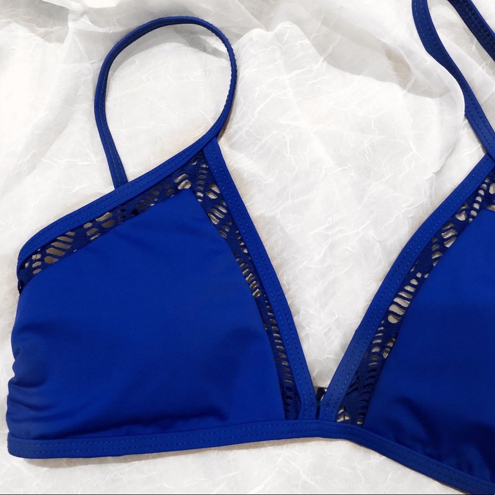 NAUTICA Blue Bikini Top